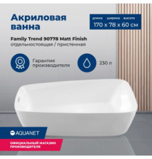 Акриловая ванна Aquanet Family Trend 170x78 90778-MW