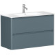 Тумба под раковину Allen Brau Gravity 100 1.370010.BGM синий матовый