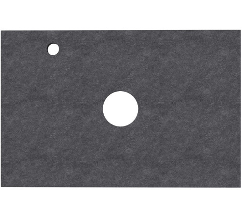 Столешница Aquanet Flat 70 графит, с отв. слева