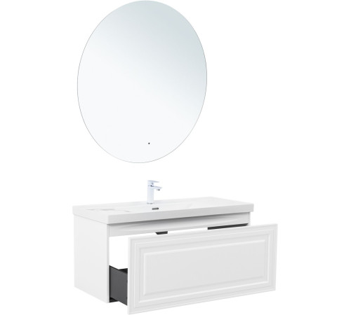 Тумба под раковину Aquanet Агата 110 белый сатин
