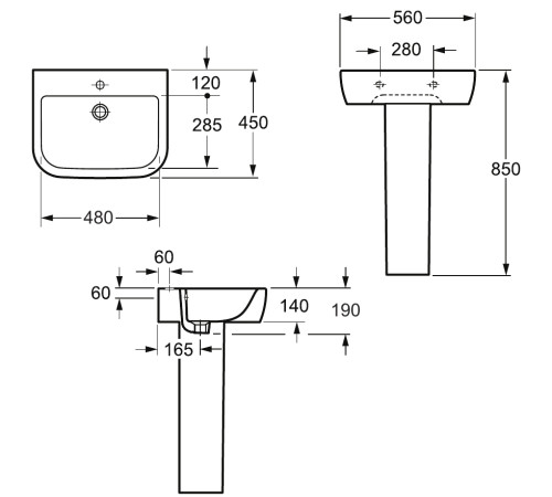 Пьедестал для раковины Allen Brau Infinity 4.21008.20 белый глянец