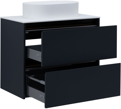 Тумба под раковину Allen Brau Activity 80 1.34004.AM антрацит матовый/черный браш