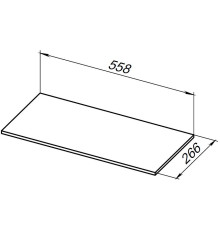 Полка для стеллажа Allen Brau Liberty 60 1.33010.G-S серый структ