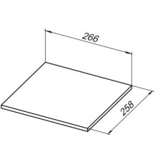 Полка для стеллажа Allen Brau Liberty 30 1.33009.M мрамор