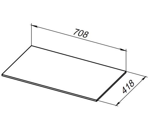 Столешница Allen Brau Liberty 75 1.330011.B-S бежевый структ