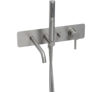 Смеситель для ванны Allen Brau Priority 5.31A06-BN (с внутренней частью) никель браш