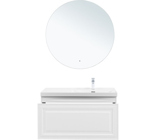 Тумба под раковину Aquanet Агата 100 белый сатин