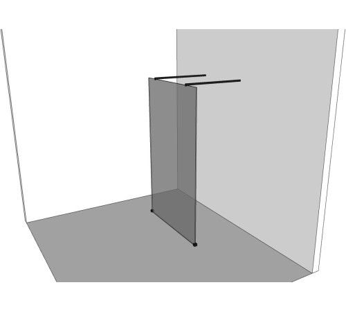 Душевая перегородка Allen Brau Infinity 2 100 3.21037.BA серебро браш