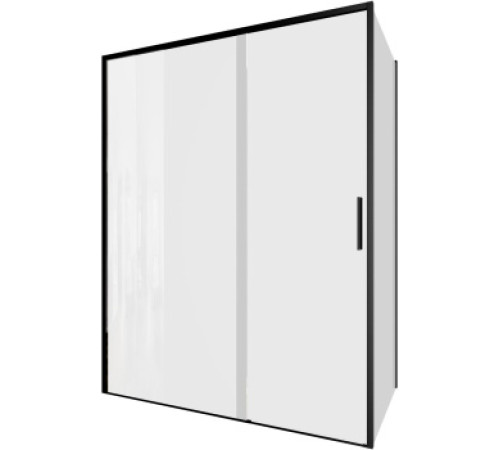 Душевой уголок Aquanet Pleasure Evo 150x100 AE65-150x100-BT профиль черный, прозрачное стекло