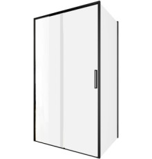 Душевой уголок Aquanet Pleasure Evo 110x100 AE65-110x100-BT профиль черный, прозрачное стекло