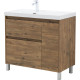 Тумба под раковину Aquanet Nova Lite 2.0 90 напольная, дуб рустикальный, левая
