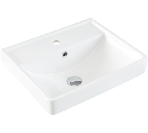 Тумба под раковину Aquanet Оптима 50 дуб светлый/белый сатин