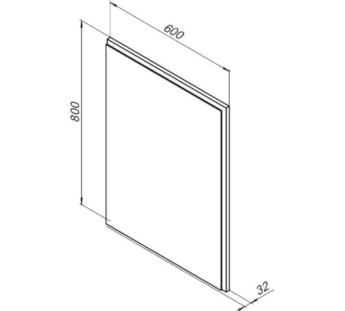 Зеркало Aquanet Nova Lite 60 дуб рошелье LED