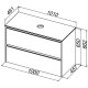 Тумба под раковину Allen Brau Activity 100 1.34014.CGM олива матовый/олива браш