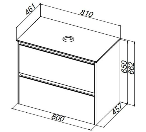 Тумба под раковину Allen Brau Activity 80 1.34012.BGM синий матовый/олива браш