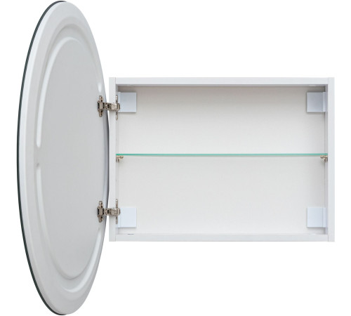 Зеркальный шкаф Aquanet Оптима 70 белый, с LED подсветкой