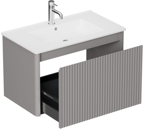 Тумба под раковину Allen Brau Gravity 80 1.370017.PGM платина матовый