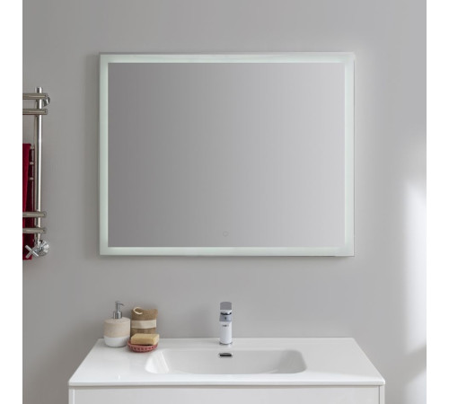 Зеркало Aquanet Гласс 100 белый LED