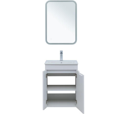 Тумба под раковину Aquanet Практика 50 белый матовый