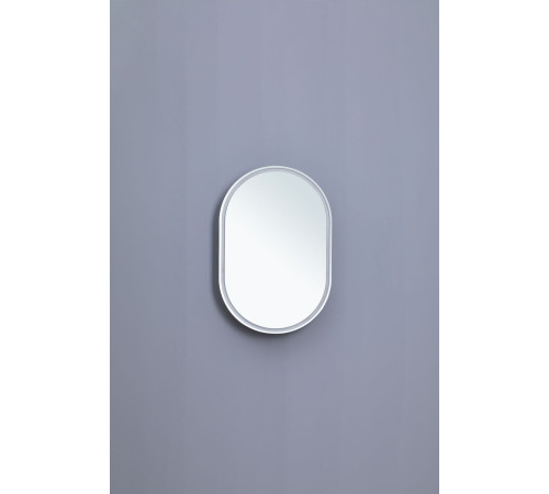 Зеркальный шкаф Aquanet Монте 60 белый, с LED подсветкой
