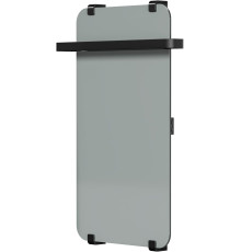 Полотенцесушитель электрический Allen Brau Infinity 80x44 с рейлингом 2.0 и креплением, черный матовый