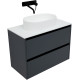 Тумба под раковину Allen Brau Activity 90 1.34005.AM антрацит матовый/черный браш