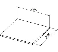 Полка для стеллажа Allen Brau Liberty 30 1.33009.G-S серый структ