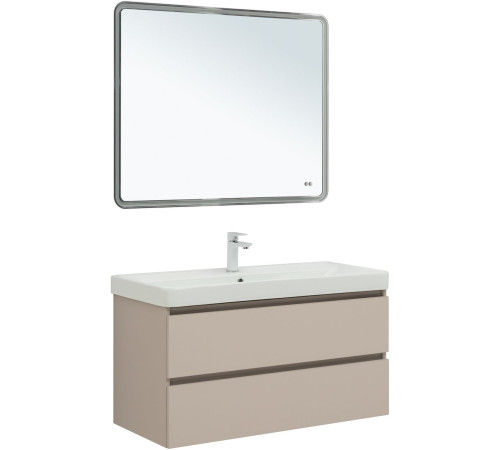 Тумба под раковину Aquanet Вега 2.0 100 бежевый