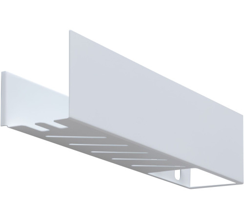 Полка Aquanet Магнум 50x12 белая матовая, с крючками