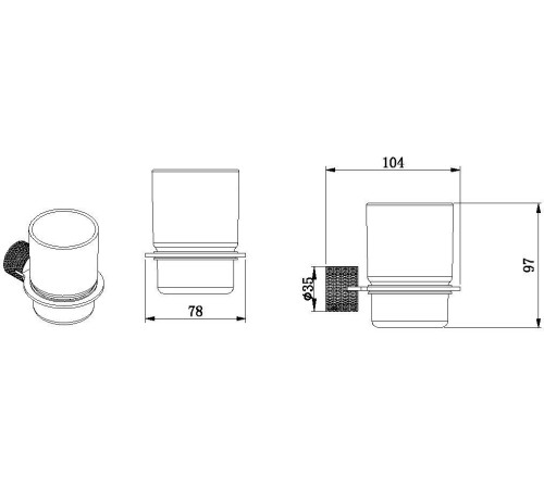 Стакан Allen Brau Priority 4.0 6.31С02-00 хром
