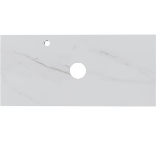 Столешница Aquanet Flat 100 мрамор, с отв. слева