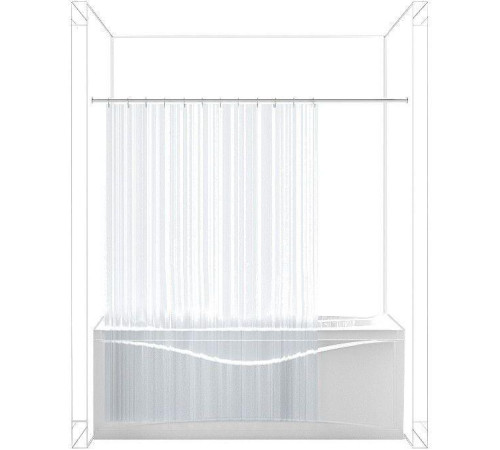 Карниз для ванны Aquanet прямой 140