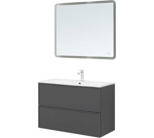 Тумба под раковину Aquanet Арт 90 ясень графит