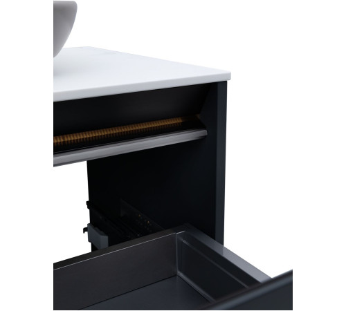 Тумба под раковину Allen Brau Activity 100 1.34006.AM антрацит матовый/черный браш