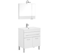 Мебель для ванной Aquanet Верона 75 белый (напольный 1 ящик 2 дверцы)