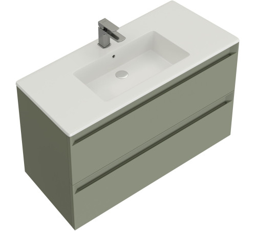 Тумба под раковину Allen Brau Eclipse 100 1.E1003.CGM 2.0 олива матовый