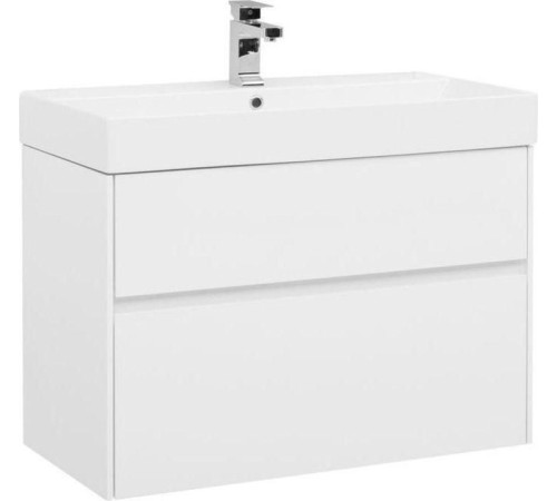 Тумба с раковиной Aquanet Бруклин 85 белый