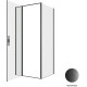 Душевой уголок Allen Brau Priority 90x80 3.31027.BBA + 3.31042.BBA черный браш