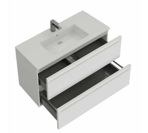 Тумба под раковину Allen Brau Eclipse 100 1.E1003.WM 2.0 белый матовый