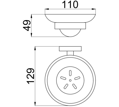 Мыльница Allen Brau Priority 6.31005-31 белый/черный матовый