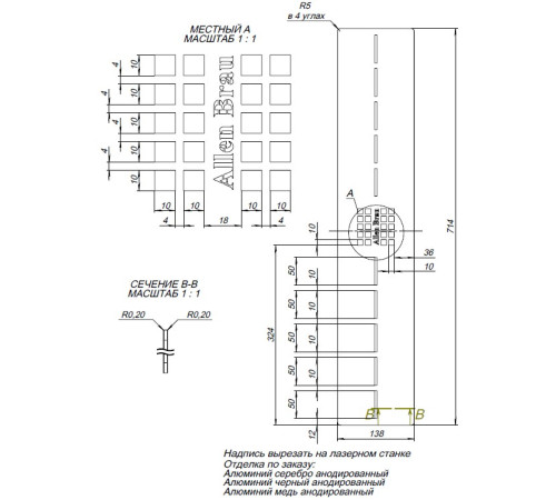 Накладка для сифона Allen Brau Infinity 8.210N6-BBA черный браш
