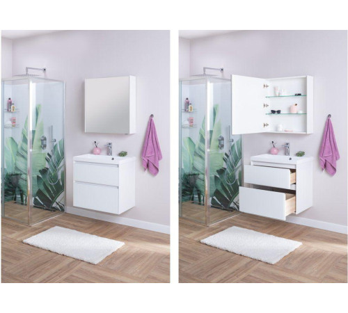 Мебель для ванной Aquanet Гласс 60 белый