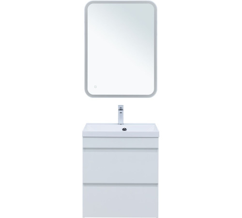 Тумба под раковину Aquanet Нота New 60 белый глянец