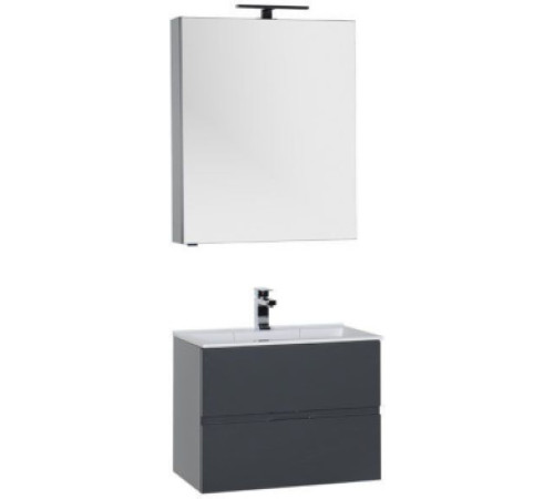 Мебель для ванной Aquanet Алвита 70 серый антрацит