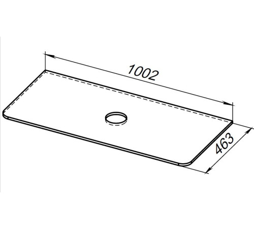 Столешница Allen Brau Paris 100 1.36015.K иск. камень белый