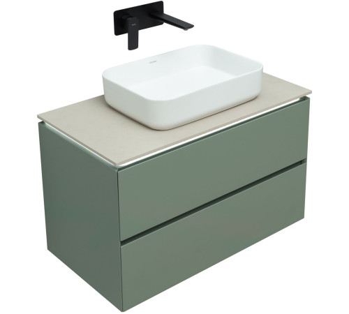 Тумба под раковину Allen Brau Infinity 85 1.21001.CGM олива матовый