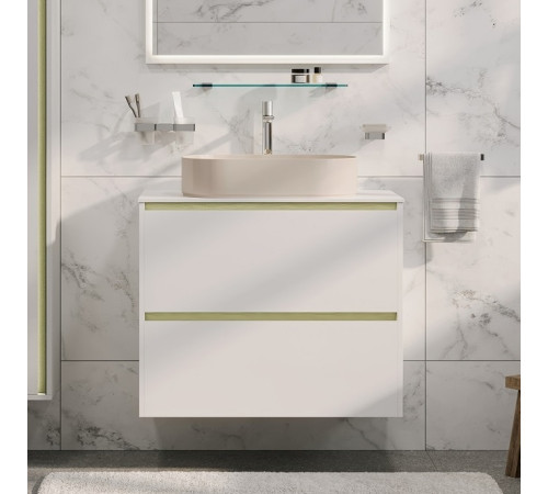 Тумба под раковину Allen Brau Activity 90 1.34013.WM белый матовый/олива браш