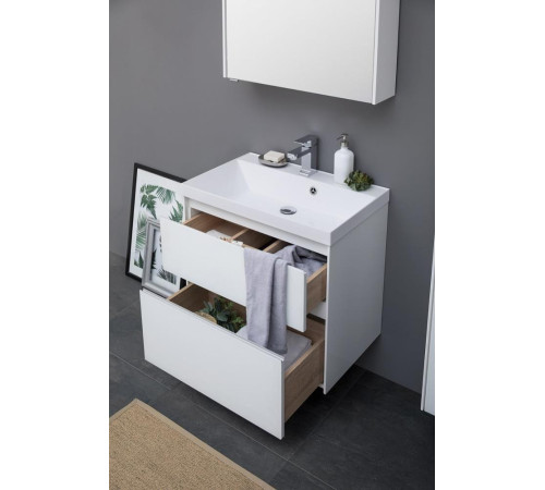 Тумба под раковину Aquanet Гласс 70 белый