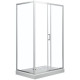 Душевая дверь Aquanet SD-1300A 130, прозрачное стекло