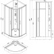 Душевая кабина Aquanet Passion R 2.0 90x90, прозрачное стекло